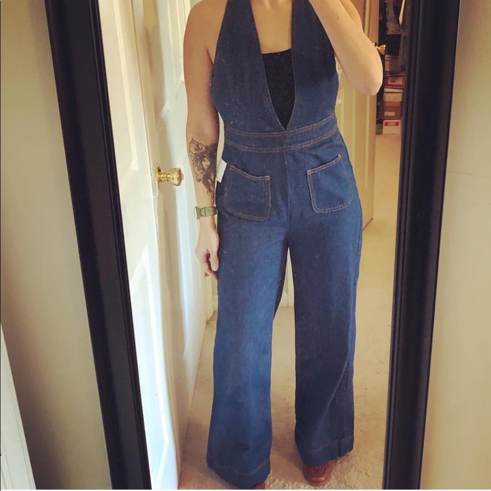 Denim overalls